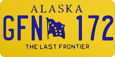 AK license plate GFN172