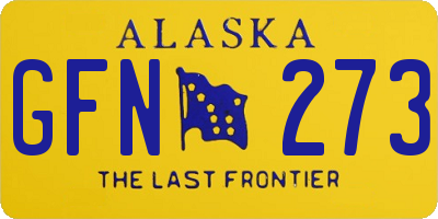 AK license plate GFN273