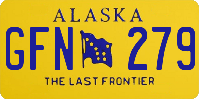 AK license plate GFN279