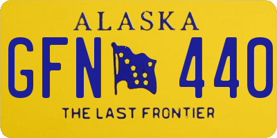 AK license plate GFN440