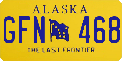 AK license plate GFN468
