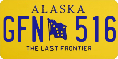 AK license plate GFN516