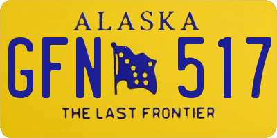 AK license plate GFN517