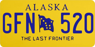 AK license plate GFN520