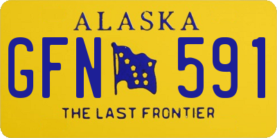 AK license plate GFN591