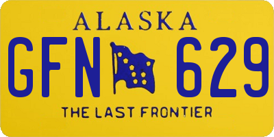 AK license plate GFN629