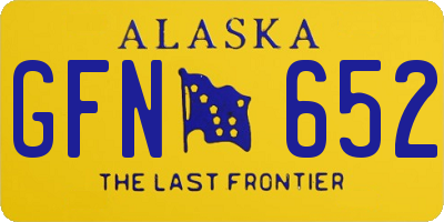 AK license plate GFN652