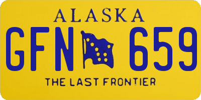 AK license plate GFN659