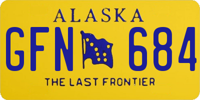 AK license plate GFN684