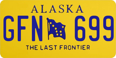 AK license plate GFN699