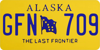 AK license plate GFN709