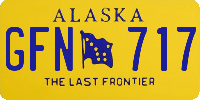 AK license plate GFN717