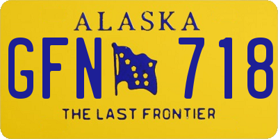 AK license plate GFN718