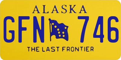 AK license plate GFN746