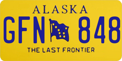 AK license plate GFN848