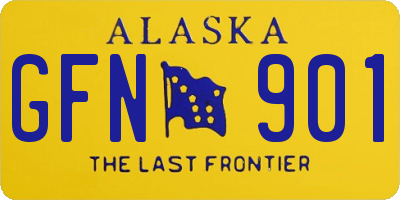 AK license plate GFN901