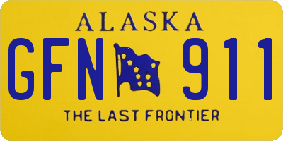 AK license plate GFN911