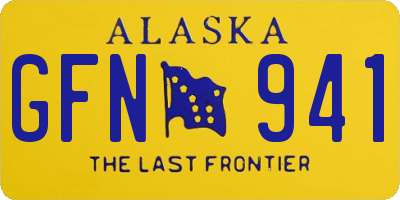 AK license plate GFN941