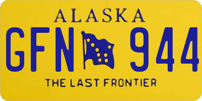AK license plate GFN944