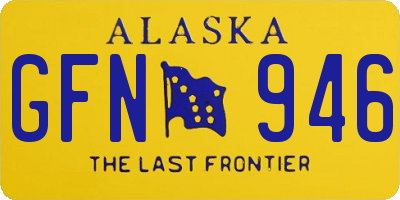 AK license plate GFN946