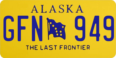 AK license plate GFN949