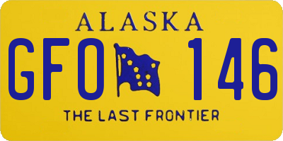 AK license plate GFO146