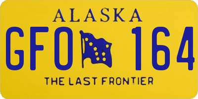 AK license plate GFO164