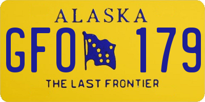 AK license plate GFO179
