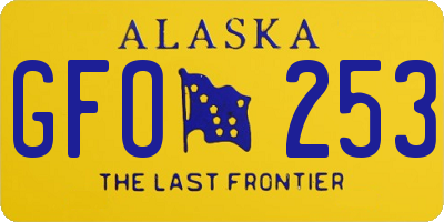 AK license plate GFO253