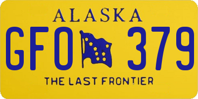AK license plate GFO379