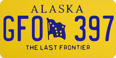 AK license plate GFO397