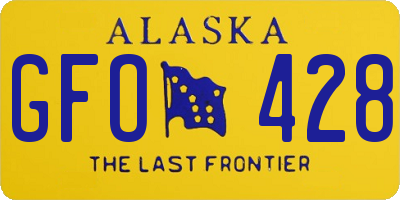 AK license plate GFO428