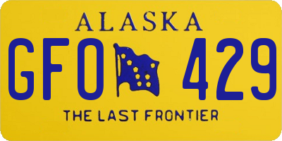 AK license plate GFO429