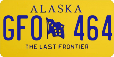 AK license plate GFO464