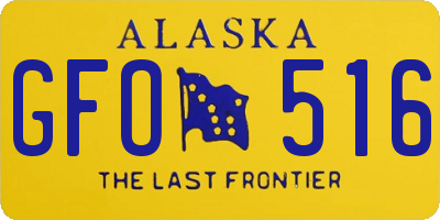 AK license plate GFO516