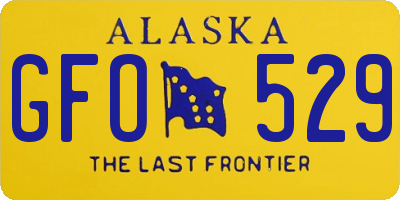 AK license plate GFO529