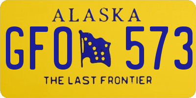 AK license plate GFO573