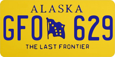 AK license plate GFO629