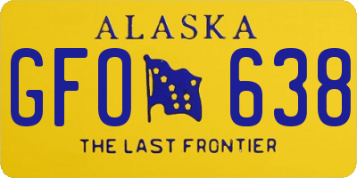 AK license plate GFO638
