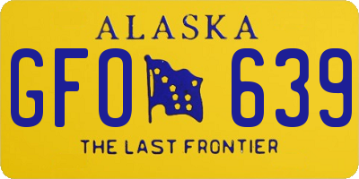 AK license plate GFO639