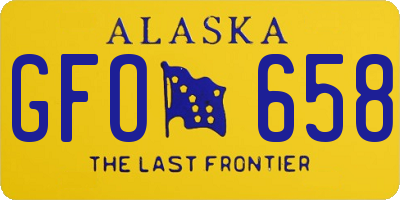 AK license plate GFO658