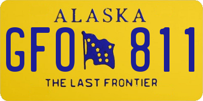 AK license plate GFO811