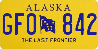 AK license plate GFO842