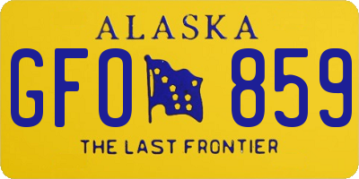 AK license plate GFO859