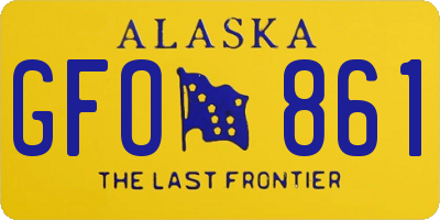 AK license plate GFO861