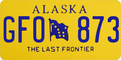 AK license plate GFO873