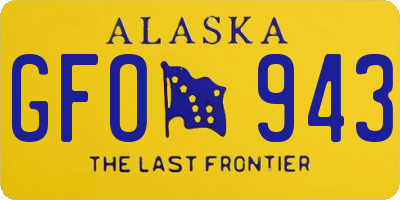 AK license plate GFO943