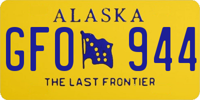 AK license plate GFO944