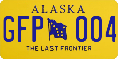 AK license plate GFP004