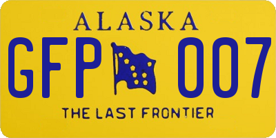 AK license plate GFP007